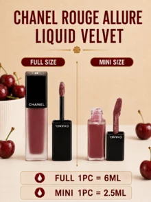 Chanel Allure Velvet Lip Gloss, ukuran penuh 6ml, ukuran sampel 2.5ml, tekstur ringan dan halus, tidak membuat bibir kering, tidak mempertegas garis-garis bibir, mencerahkan warna kulit, cocok untuk semua warna kulit. - Lip Gloss #226 - View 4