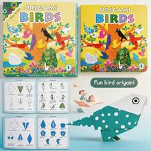 DIY Origami Folding Paper Kit, Bird Pattern Paper Craft Set With Guide Book, Assorted Color & Printed Paper Sheets For Hand‑Folded Art Creation - Multicolor - View 2