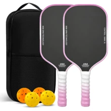 2026 New Premium Summer Gradient Color Grip Carbon Fiber T700 Pickleball Paddle Set USAPA PP Honeycomb Core Pickleball Racket - Multicolor - View 4