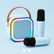 AXNEN Mini Portable Karaoke Machine, Bluetooth 5.3 Wireless Speaker With 2 Wireless Microphones, Colorful RGB Lights, Voice Effects And Vocal Removal, Supports TF Card/AUX/USB Playback, 5W Speaker For Home Karaoke, Parties And Gifts - View 15
