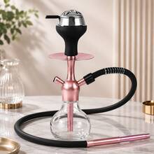Portable Water Pipe Set, Modern Mini Glass Base Water Pipe, Smooth Smoke Experience, Detachable Design Suitable For Home Gatherings, Outdoor Leisure And Gifting (Assorted Color Disposable Mouthpieces) - Disposable Cigarette Filters - 1 Pack (50 Count) - View 9