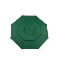 Aluminium 10ft 3 Tier Auto-Tilt (Khaki) (No Base) - 深綠色 + 鋼製 + 花園與戶外 - 查看 3