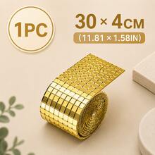 Self-Adhesive Mosaic Mirror Sticker Roll, 5mm Glass Mini Mirror Squares, Suitable For DIY Disco Ball, Crafts, Vases, Wall And Home Decor - Multicolor - View 12