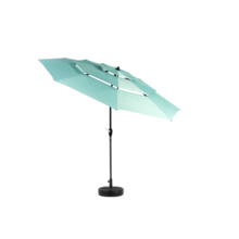 Aluminium 10ft 3 Tier Auto-Tilt (Khaki) (No Base) - 淺綠色 + 鋼製 + 花園與戶外 - 查看 2