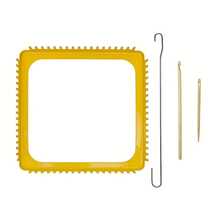 1 Set DIY Knitting Machine Craft Kit, Metal Square Knitting Machine, Suitable For Beginners, 18-Tooth Knitting Machine With Crochet Hook, Used For Crochet Knitting, Needlework, Sewing, Blankets, DIY Handmade Supplies And Gifts - One Size - View 8