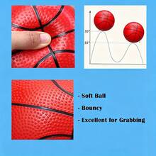 Grevosea 2 Kids Basketball Beach Bouncy Ball Mini Inflatable Basketball High Quality With Pump And Needle, Suitable For Indoor And Outdoor, Pool Party (5.5 Inch) - Multicolor - View 5
