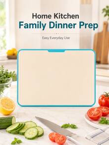 1pc Kitchen Cutting Board Set, Double-Sided Chopping Boards, Easy Food Prep, Modern Minimalist Kitchen Essential For Fruit Vegetable Meat Home Cooking - View 3