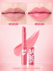 Maybelline 美寶蓮寶蓓愛炫彩護唇膏，一支1.7g，色號#05 Loving Pink，持久亮澤保濕，一筆顯色，日常使用，適合所有膚色 - #05 戀愛粉 - 查看 10