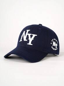 3/1件刺繡NY棒球帽 戶外防曬休閒帽 男童女童適用 春秋旅行海灘度假遮陽帽 - 棒球帽 - 查看 25