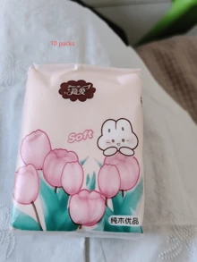 Pañuelos de bolsillo portátiles mini, convenientes de llevar - 2 estilos de empaque aleatorios incluidos - Pañuelos desechables - Ver 11