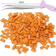 Garden Decor Miniature Brick Set 200pcs Small Bricks + 1 Tweezers + 1 Small Brush - A - View 8