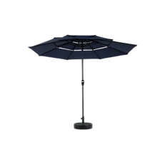Aluminium 10ft 3 Tier Auto-Tilt (Khaki) (No Base) - 海軍藍 + 鋼色 + 花園與戶外 - 查看 3