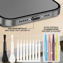 1set Multi-Tool Phone Cleaning Kit, Anti-Clogging Charging Port Cleaner Brush & Dust Plug Tool For Smartphone, Earbuds, Tablet, Electronics Travel Essentials - Multiple Styles - View 3
