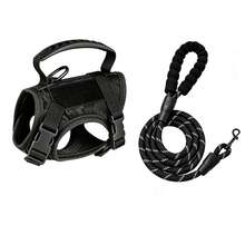 Anti-Escape Black Breathable Pet Vest, Suitable For Small And Medium Dogs And Cats, For Outdoor Walking And Travel, No Pulling On Pet Chest Harness - Black - View 9