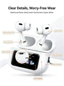 REMAX CozyBuds W30N True Wireless Bluetooth Earbuds: Layar sentuh LCD berwarna penuh, peredam kebisingan dual-core ANC+ENC, Bluetooth 5.4, driver dinamis 13mm untuk kualitas suara HiFi, daya tahan baterai 30 jam, kompatibel dengan iOS/Android. - View 3