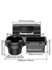 Multifunctional Car Storage Box, Can Store Car Keys, Organize Car Window/Door Clutter, Equipped With Cup Holder, Car Window Storage Rack, Car Cup Holder, Car Window Cup Holder, And Additional Hanging Car Door/Side Window Cup Holder, With Storage Organizer Tray. Multifunctional Car Storage Box, With Cup Holder, Water Bottle Holder, Side Door/Car Window Phone Slot And Hanging Storage Rack, Easy To Install, Space-Saving, Stylish Appearance, Sturdy Structure, Car Accessories. - A - View 13