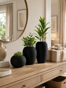 北歐現代極簡創意陶瓷花瓶裝飾工藝品，居家客廳電視櫃裝飾花藝插花 - 1PC - 查看 7