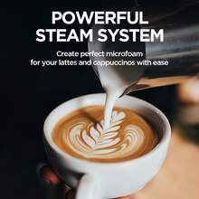CAFELFFE 義式咖啡機、研磨一體咖啡機 20BAR、冷熱沖泡、奶泡器、內建研磨機、蒸氣功能、觸控螢幕、自清潔功能 不銹鋼機身、44級研磨精度、1.8升水箱、110g豆倉 家庭、辦公室、咖啡愛好者 - 歐規F型插(220-240V) - 查看 5