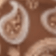 Brown Gold Paisley