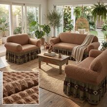 Sofa Slipcovers - Camel - View 6