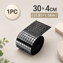 Self-Adhesive Mosaic Mirror Sticker Roll, 5mm Glass Mini Mirror Squares, Suitable For DIY Disco Ball, Crafts, Vases, Wall And Home Decor - Multicolor - View 16