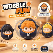 MINISO Haikyuu!! Karasuno Roly-Poly Blind Box Figure, Mainan Meja Goyang Lucu, 1 Gaya Acak, Hadiah Liburan - Beraneka warna - View 3