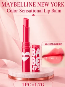 Maybelline Babylove Shine Lip Balm, 1,7g per buah, shade #01 Red Barbie. Tahan lama, berkilau, dan melembapkan; warna cerah dalam sekali oles; cocok untuk penggunaan sehari-hari dan semua warna kulit. - #01 Barbie Merah - View 5