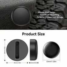 Smart AirTag Tracker For IOS System (IOS Only), Same Size As Original IOS Tag, Compatible With AirTag Protective Case, Silicone Keychain, Item Locator/Key Finder, Suitable For Pets, Bags, Luggage, Bicycles, Cars And Other Anti-Loss Items, MFi Certified, Great Gift For Various Occasions - Multicolor - View 6