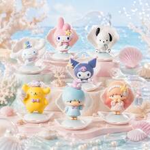 MINISO Sanrio Characters Series Ocean Holiday Blind Box, Cute Desk Collectible, Random 1 Design, For Desk Shelf Room Decor, Birthday Christmas Gift - Random Style - 1 Blind Box - View 2