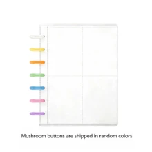 1pc Transparent Photo Card Album, DIY, Premium Minimalist Home Photo Album, 3-3.5 Inch Star Photo Card Loose-Leaf Binder, Photo Card Book, Transparent Heart Hollow Loose-Leaf Buckle, Thickened Ultra-Clear Loose-Leaf, Acid-Free PVC-Free, Idol Photo Card, Photo Card, Anime Game Character Photo Card Storage And Display Album - Multicolor - View 11