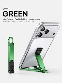 New Foldable Pocket Phone Stand, Portable Carabiner Phone Holder, Multi-Color Desktop And Hanging Stand, Hands-Free Phone Mount, Multifunctional Keychain Phone Holder, Suitable For Daily Carry, Home, Office And Travel Essentials - Multicolor - View 19