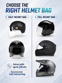 Tas Penyimpanan Helm Motor, Tas Helm Tahan Air dengan Tali Serut, Cocok untuk Skuter/Motor/Sepeda, Penutup Helm Full Face/Half Face, dengan Tali Bahu, Tas Ransel Pelindung Perjalanan Berkendara Ringan Tahan Debu, Tas Penyimpanan Helm Sepeda Listrik - A - View 5