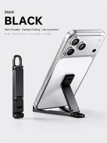 New Foldable Pocket Phone Stand, Portable Carabiner Phone Holder, Multi-Color Desktop And Hanging Stand, Hands-Free Phone Mount, Multifunctional Keychain Phone Holder, Suitable For Daily Carry, Home, Office And Travel Essentials - Multicolor - View 15