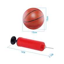 Grevosea 2 Kids Basketball Beach Bouncy Ball Mini Inflatable Basketball High Quality With Pump And Needle, Suitable For Indoor And Outdoor, Pool Party (5.5 Inch) - Multicolor - View 10
