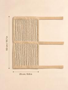 Sisal Cat Scratching Pad, Adjustable Cat Scratching Pad With 3 Hook And Loop Straps, Table Leg Cat Scratching Board And Furniture Anti-Scratch Protection Pad, For Indoor Cats, 1pc - M - View 4