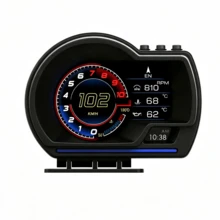 YNF Smart Car HUD Head-Up Display, OBD+GPS Dual Mode, Intelligent Driving Computer With Fault Diagnosis, Auto Light Sensing, KM/MPH Switchable Speedometer, 10 Display Interfaces, Universal For All Vehicles - P6 - View 10