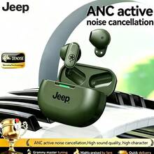 Jeep JP EW011 TWS 真无线耳机，运动耳机，HiFi 立体声耳机，带麦克风的降噪耳机，高清语音 - 綠色 - 查看 2