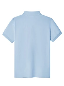 CAMEL CROWN 女款 Polo 衫運動 T-shirt，夏季羽球與網球運動服，透氣領口半袖上衣，快乾短袖 - 水波藍 - 查看 2