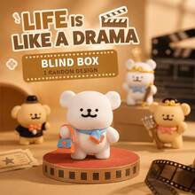MINISO Line Puppy-Life Is Like A Drama Series Blind Box, Patung Karakter Berbagai Gaya, 1 Desain Acak, Untuk Dekorasi Meja, Rak, dan Ruangan, Hadiah Ulang Tahun - Gaya Acak - 1 Kotak Buta - View 1