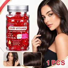 40Pcs Set HAIR VITAMIN Hair Hair Treatment Serum - No Rinse With Argan Macadamia Avocado Oils -Vitamins A C E -Conditioner For Women & Men Haircare Fragrance Care Essential Oil - Various Styles - View 1