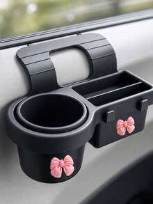 Multifunctional Car Storage Box, Can Store Car Keys, Organize Car Window/Door Clutter, Equipped With Cup Holder, Car Window Storage Rack, Car Cup Holder, Car Window Cup Holder, And Additional Hanging Car Door/Side Window Cup Holder, With Storage Organizer Tray. Multifunctional Car Storage Box, With Cup Holder, Water Bottle Holder, Side Door/Car Window Phone Slot And Hanging Storage Rack, Easy To Install, Space-Saving, Stylish Appearance, Sturdy Structure, Car Accessories. - A - View 7