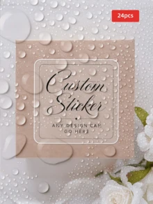 1/24/96/180pcs Customizable Waterproof & Oil-Resistant Stickers, Customizable Text, Suitable For Planner Decoration, Luggage, Envelope Sealing, Gift Packaging. Perfect For Best Friends, Brothers, Friends, Family, Partners, Newlyweds, Multiple Sizes Suitable For Graduation Ceremony, Wedding Party, Housewarming Party, Birthday Season - Multicolor - View 31