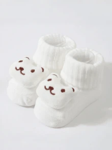 3 Pairs Cartoon Floor Baby Infant Socks, Doll Knitted Socks, Children's Socks - Multicolor - View 5