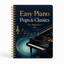 Beginner Easy Piano Songbook Spiral Notebook, Popular And Classical Piano Music Tutorial For Beginners, Introductory Practice Sheet Music Reference Manual, Includes Popular And Classical Pieces, Suitable For Piano Beginners To Practice And Play, Luxurious Black And Gold Piano Art Cover, Metal Spiral Binding For Flat Lay And Easy Flipping, Convenient For Practice And Reference, Music Lovers Learning Tool Book, Piano Beginner Reading Material, Creative Gift Notebook For Music Lovers - Style 1 - View 8