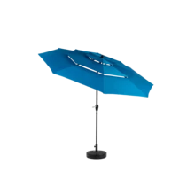 Aluminium 10ft 3 Tier Auto-Tilt (Khaki) (No Base) - 深藍色 + 鋼鐵 + 花園與戶外 - 查看 5