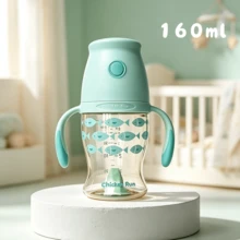 1pc PPSU Material Baby Bottle With Easy-Grip Handle, Silicone Nipple, Leak-Proof, Easy To Suck, 160ml Suitable For Babies 4 Months And Above, 260ml Suitable For Infants 6 Months And Above - Multicolor - View 12