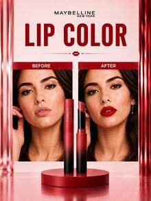 Maybelline 美寶林 Matte Mist Slim 唇膏 #299 1.7g，巧克力色調，霧面妝效，不乾澀，輕盈絲滑，豐盈唇部，日常上鏡妝容 - 美寶蓮霧感霧面細管唇膏 299 - 查看 10