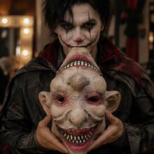 Halloween Horror Mask, Creepy Double-Sided Monster Full Head Costume Mask, Adult Size, Haunted House Party Role Play Horror Outfit Accessory - Multiple Styles - View 3