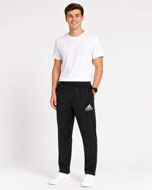 Adidas MARTIAL ARTS Straight-Leg Elastic Waist Sports Pants Black Classic Men's - Black - View 6