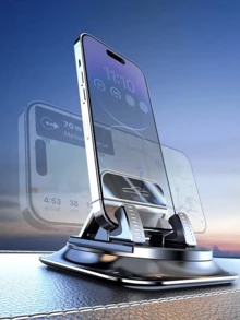 Universal 360° Rotating Car Phone Holder With Anti-Slip Silicone Pad, Adjustable Phone Mount, Car Navigation Holder With Rotating Arm Design, Stable And Anti-Slip, One-Hand Operation, Easy Installation, Suitable For Dashboard, Car Interior, Office And Home Use, Compatible With All Phones, Multiple Styles Available, Essential Gift For Drivers - A - View 9